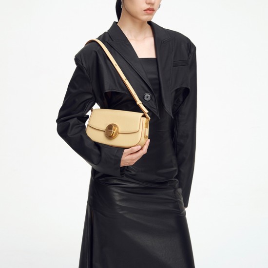 Saddle Bag, Shoulder Bag, Genuine Leather Retro Crossbody Bag - Memoo.com